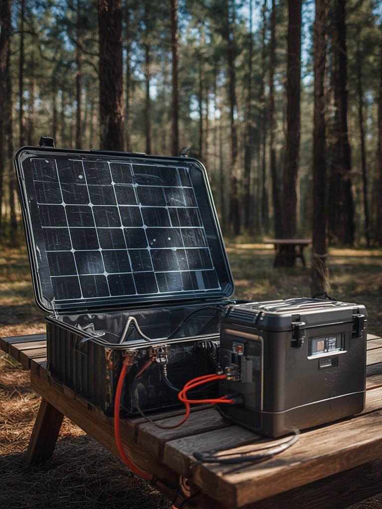 portable solar in action