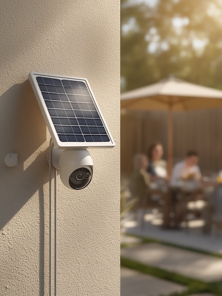 solar panel in action