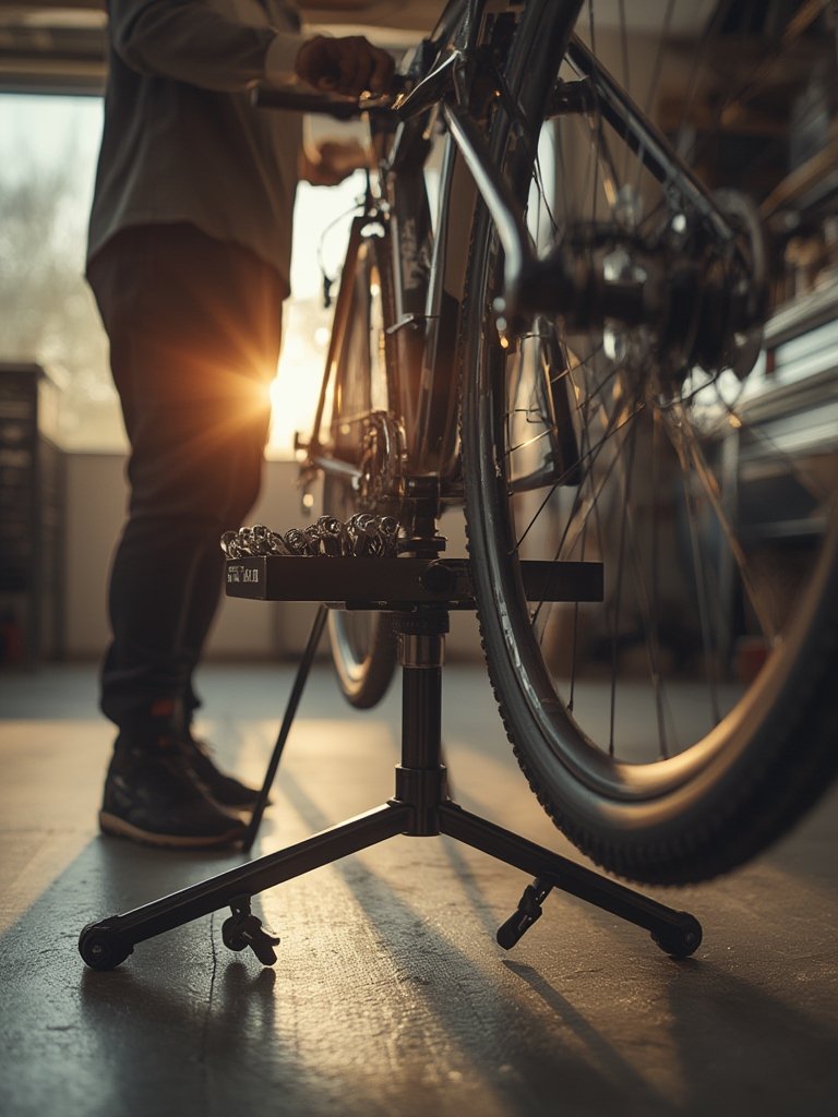 VEVOR Bike Repair Stand review in action