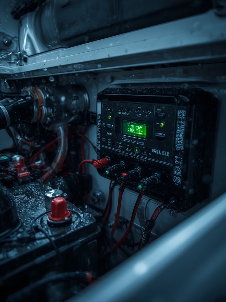 marine charger in action