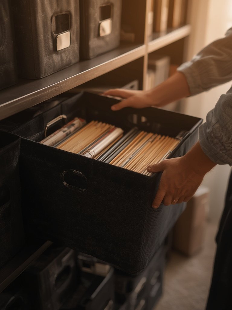 Household Essentials Foldable Fabric Storage Bins 6 Piece Set review in action