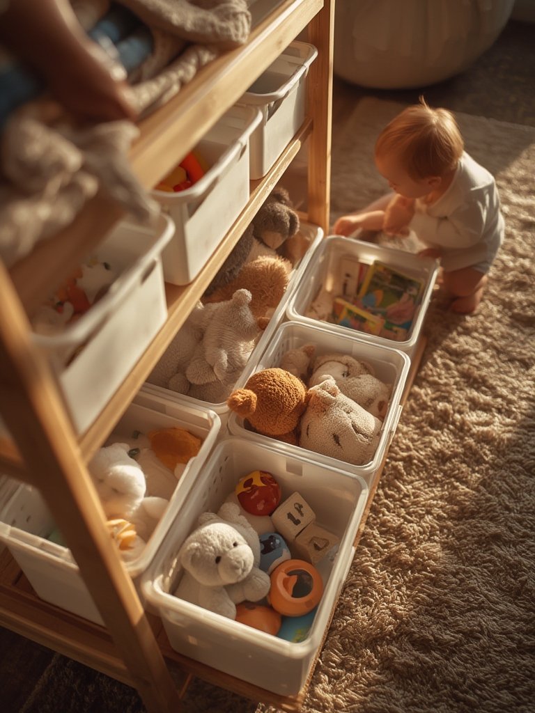 Humble Crew 9-Bin Toy Organizer review in action