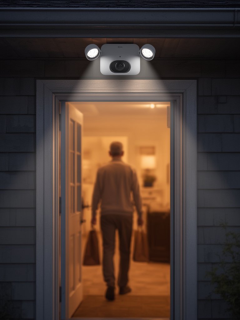 Blink Wired Floodlight Camera review in action