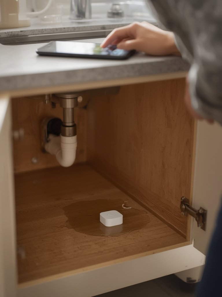 Ring Alarm Flood & Freeze Sensor review in action