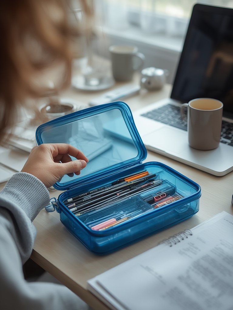 amazon basics 4-pack large pencil cases review in action